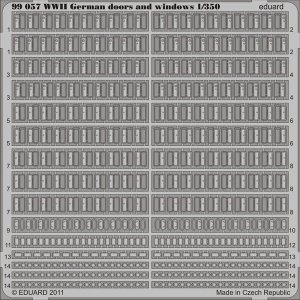 EDUARD 99057 - 1:350 WWII German doors and windows