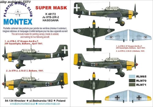Przejdź do produktu MONTEX K48172 - 1:48 Ju-87 B-2/R2