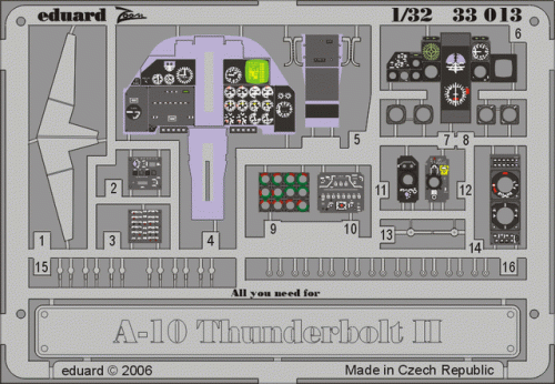 Przejdź do produktu EDUARD 33013 - 1:32 A-10 dashboard