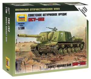ZVEZDA 6207 - 1:100 ISU-152 Soviet Assault Gun