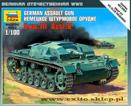Przejdź do produktu ZVEZDA 6155 - 1:100 German Assault Gun StuG.III Ausf.B
