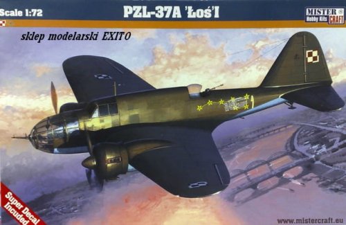 Przejdź do produktu MISTERCRAFT D06 - 1:72 PZL 37A Łoś I