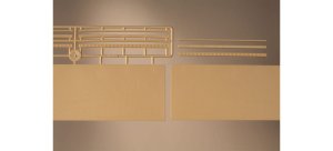 AUHAGEN 41207 H0 - Mury ceglane żółte ze zwieńczeniem