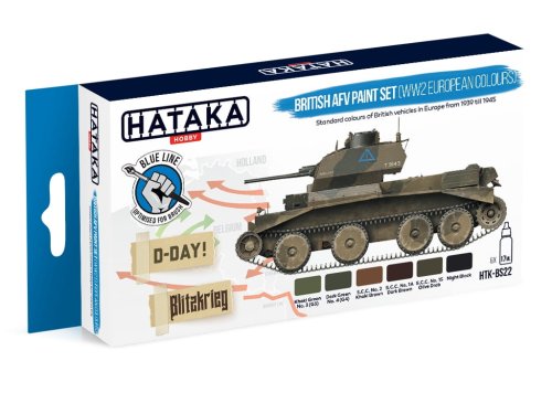 Przejdź do produktu HATAKA BS22 - Zestaw farb British AFV WW2 European colours
