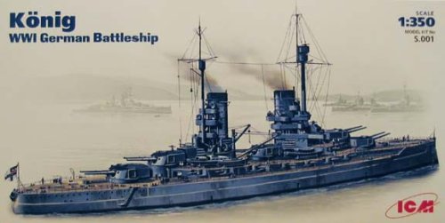 Przejdź do produktu ICM S.001 - 1:350 König , WWI German Battleship