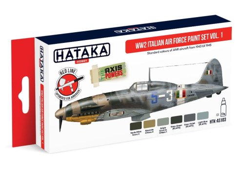 Przejdź do produktu HATAKA AS103 - Zestaw farb WW2 Italian Air Force vol.1