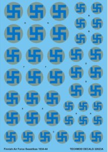 TECHMOD 32023 - 1:32 Finnish Air Force Swastikas and Serials 1944-45