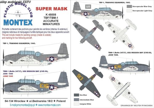 Przejdź do produktu MONTEX K48008 - 1:48 TBM-1C Avenger