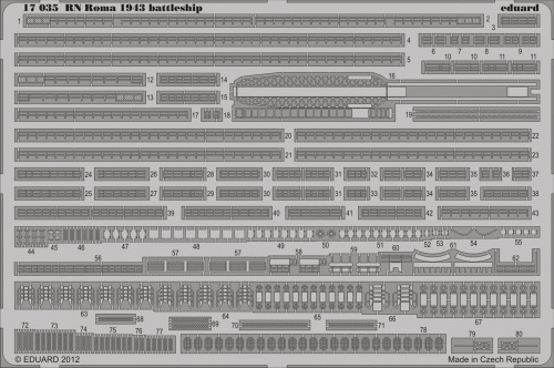 Przejdź do produktu EDUARD 17035 - 1:700 RN Roma 1943 battleship