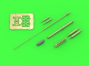 MASTER AM-48-125 - 1:48 AH-64 Apache lufa działka M230 30mm, rurki Pitota i antena