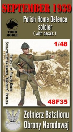 Przejdź do produktu TORO MODEL 48F35 - 1:48 Wrzesień 1939 - Żołnierz Batalionu Obrony Narodowej