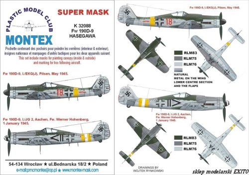 Przejdź do produktu MONTEX K32088 - 1:32 Fw-190 D-9