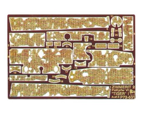Przejdź do produktu PART P72031 - 1:72 Tiger I Ausf.E Zimmerit 2