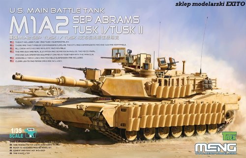 Przejdź do produktu MENG MODEL TS026 - 1:35 U.S Main Battle Tank M1A2 Abrams Tusk I / Tusk II Sep