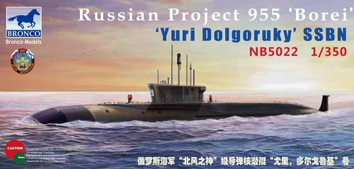Przejdź do produktu BRONCO NB 5022 - 1:350 Russian Project 955 Borei Yuri Dolgoruky SSBN