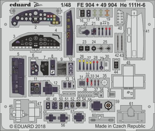 Przejdź do produktu EDUARD FE904 - 1:48 He 111H-6