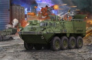 Przejdź do produktu TRUMPETER 01512 - 1:35 M1129 Stryker Mortar Carrier armed with 120 mm Mortar