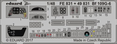 Przejdź do produktu EDUARD FE831 - 1:48 Bf 109G-6