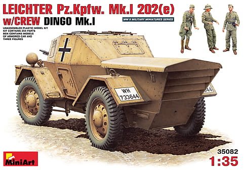 Przejdź do produktu MINIART 35082 - 1:35 Leichter Pz. Kpfw. Mk 1 202(e) w/crew