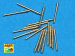 ABER 1:700L-17  - 1:700 Zestaw 16  luf 105 mm p/lot na podstawach typu C/37 do niemieckich okrętów