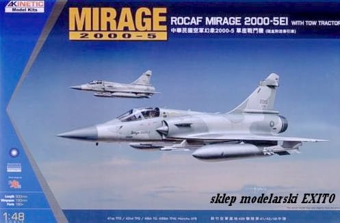 Przejdź do produktu KINETIC 48045 - 1:48 Mirage 2000-5EI ROCAF with Tow Tractor
