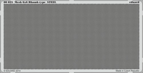 Przejdź do produktu EDUARD 00025 - Mesh 6x6 Rhomb type Steel