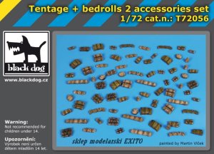 BLACK DOG T72056 - 1:72 Tentage plus bedrols 2 accessories set