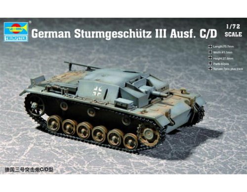 Przejdź do produktu TRUMPETER 07257 - 1:72 German Sturmgeschutz III Ausf. C/D