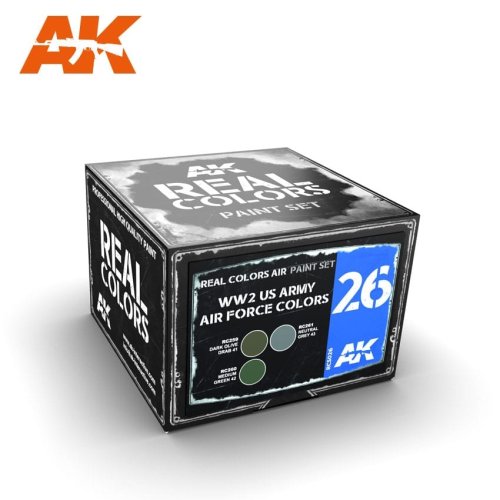 Przejdź do produktu AK INTERACTIVE RCS026 - Zestaw farb WW2 US Army Air Force Colors