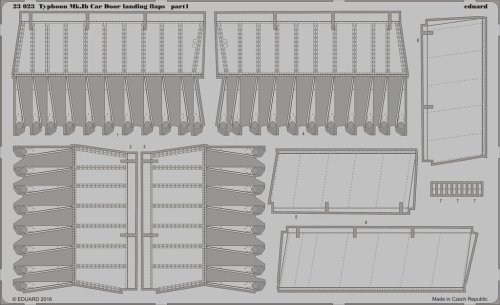Przejdź do produktu EDUARD 23023 - 1:24 Typhoon Mk.Ib Car Door landing flaps