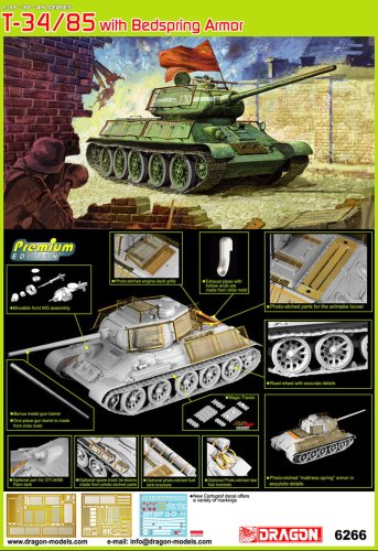 Przejdź do produktu DRAGON 6266 - 1:35 T-34/85 with Bedspring Armor