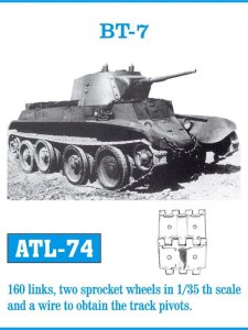Friulmodel ATL-074 - 1:35 Metalowe gąsienice BT-7