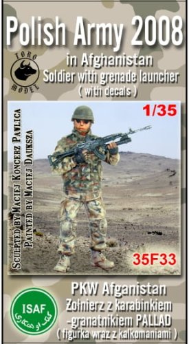 Przejdź do produktu TORO MODEL 35F33 - 1:35 PKW Afganistan - żołnierz z karabinkiem-granatnikiem Pallad