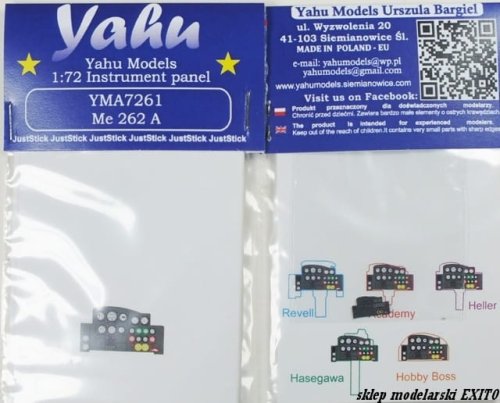 Przejdź do produktu YAHU YMA7261 - 1:72 Messerschmitt Me 262 A tablica przyrządów