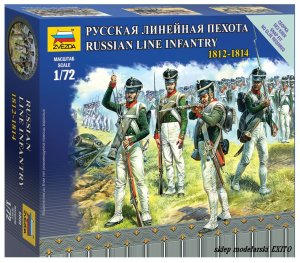 ZVEZDA 6808 - 1:72 Russian Line Infantry 1812 - 1814 Napoleonic Wars