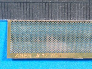 ABER S17  - Drilled plate 0,8 mm - 75 x 42mm