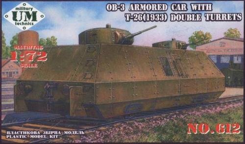 Przejdź do produktu UNIMODELS 612 - 1:72 OB-3 Armored Car w.T-26 Double Turrets