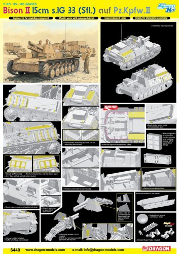 Przejdź do produktu DRAGON 6440 - 1:35 Bison II 15cm s.IG33 (Sfl.) auf Pz.Kpfw.II