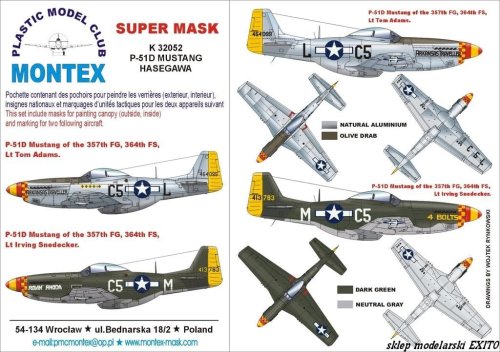 Przejdź do produktu MONTEX K32052 - 1:32 P-51 D Mustang