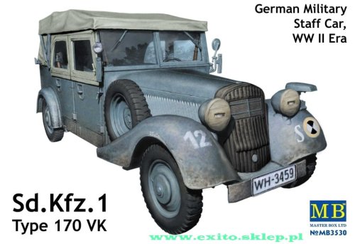 Przejdź do produktu MASTER BOX 3530 - 1:35 Sd.Kfz.1 Type 170 VK German Military Staff Car