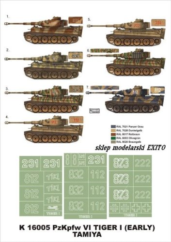 Przejdź do produktu MONTEX K16005 - 1:16 Pz.Kpfw. VI Tiger I Early