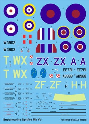 Przejdź do produktu TECHMOD 48029 - 1:48 Spitfire Mk.Vb