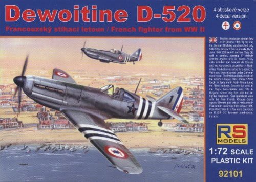 Przejdź do produktu RS MODELS 92101 - 1:72 Dewoitine D-520