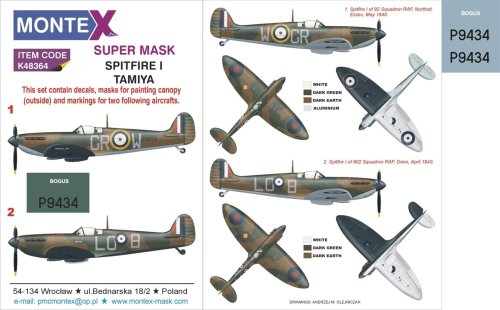 Przejdź do produktu MONTEX K48364 - 1:48 Spitfire Mk.I