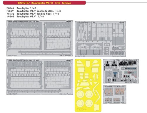 Przejdź do produktu EDUARD BIG49187 - 1:48 Beaufighter Mk. VI