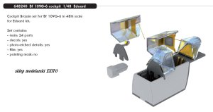 EDUARD 648240 - 1:48 Bf 109G-6 cockpit