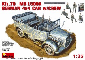 MINIART 35139 - 1:35 Kfz.70 (MB 1500A) German 4x4 Car w/Crew