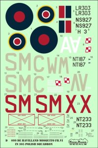 MODELMAKER D72099 - 1:72 De Havilland DH-98 Mosquito F.B. Mk. VI in Polish service