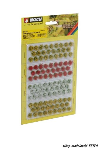 Przejdź do produktu NOCH 07135 - Grass Tufts Flowering - Kępy roślin kwiecistych 105 szt