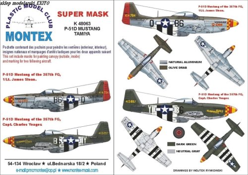Przejdź do produktu MONTEX K48063 - 1:48 P-51 D Mustang